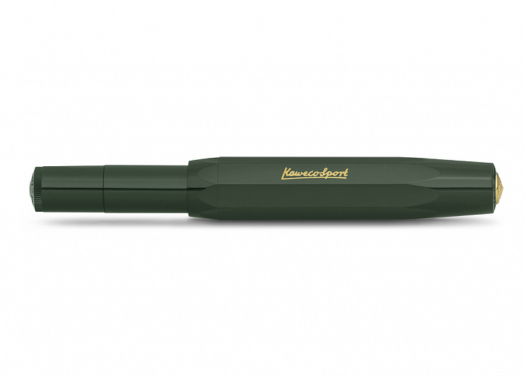Ручка перьевая Kaweco CLASSIC Sport, чернила синие, корпус зеленый
