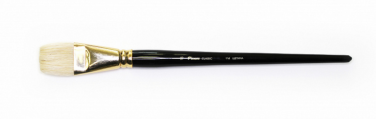 Кисть щетина №16 плоская Pinax "Classic 114" длинная ручка  606x758