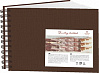 Блокнот для эскизов Лилия Холдинг "Travelling sketchbook" А5 80 л 130 г Ландшафт шоколадный  