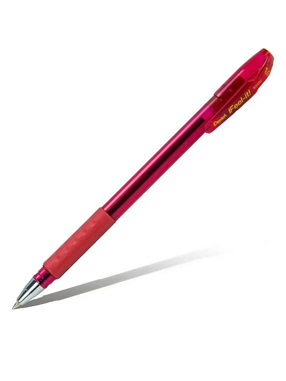 Ручка шариковая Pentel "Feel it!" 0,7 мм,цвет чернил: красный 606x758