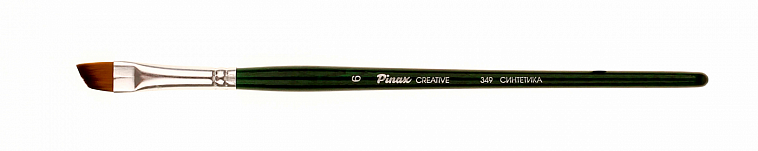 Кисть синтетика №6 скошенная Pinax "Creative 349" короткая ручка 606x758