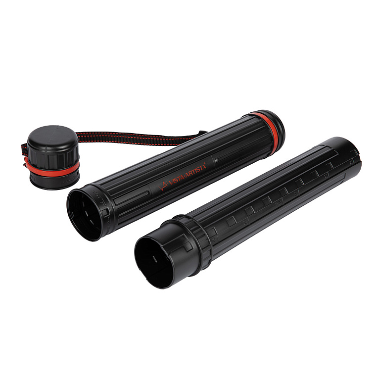 Тубус телескопический на ремне VISTA-ARTISTA TUB-02, черный 606x758