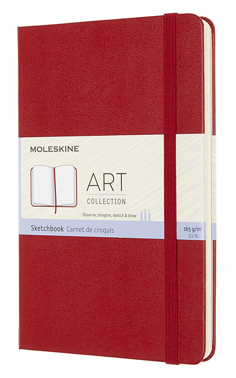Блокнот для рисования нелинованный Moleskine "Art Sketchbook" 11,5х18 см 88 стр., обложка мягкая