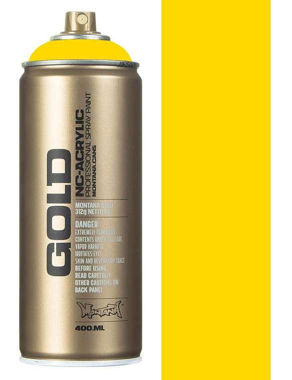 Краска для граффити Montana "Gold" 400 мл в аэрозоли, цитрус 606x758