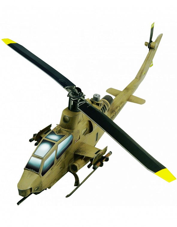 Сборная модель из картона Авиация "Вертолет "АН-1S Cobra" песочный