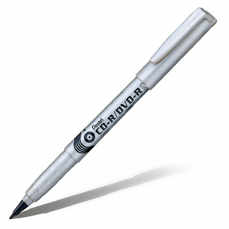 Маркер для CD Pentel 1 мм, черный 606x758