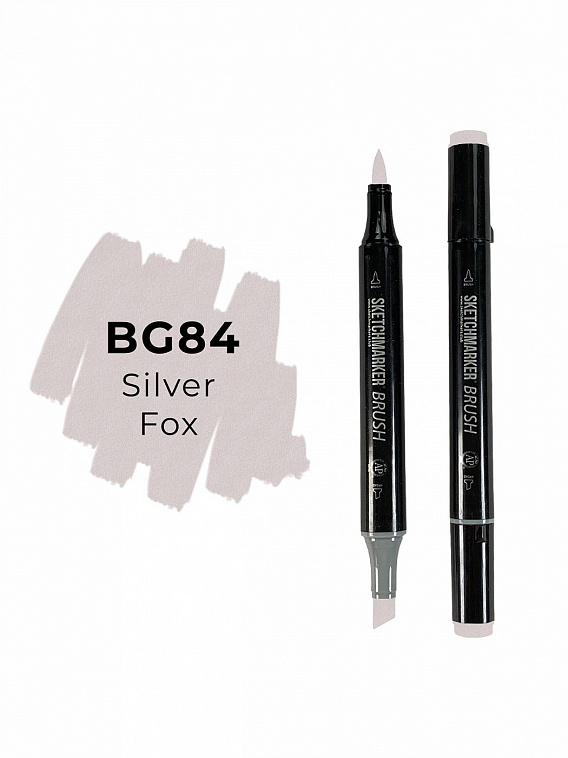 Маркер двухсторонний на спиртовой основе Sketchmarker Brush Цвет Простой серый 606x758