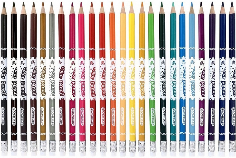 Набор стираемых цветных карандашей Acmeliae 24 цв в  картонном футляре