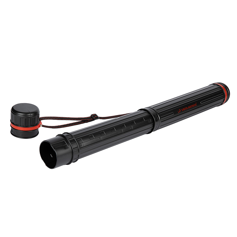 Тубус телескопический на ремне VISTA-ARTISTA TUB-02, черный 606x758