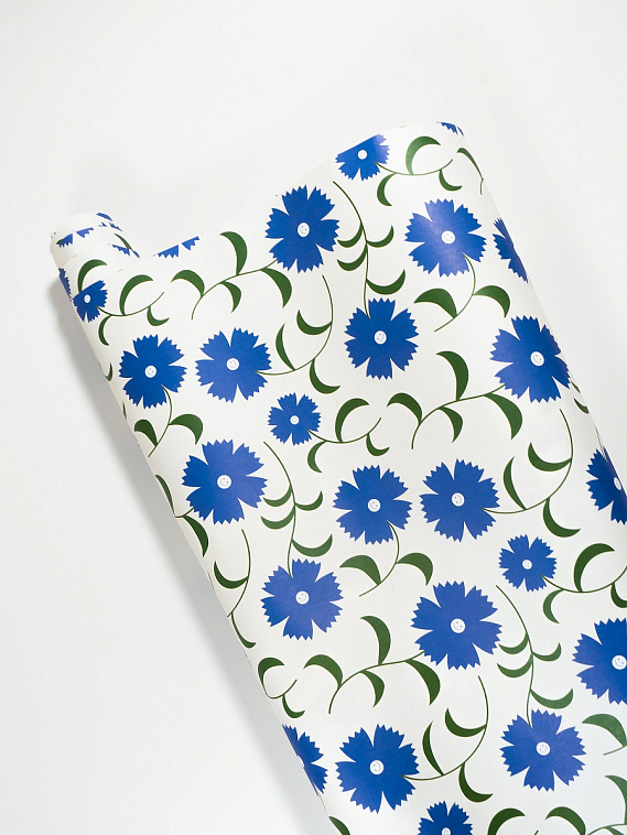 Упаковочная бумага "Василек" 606x758