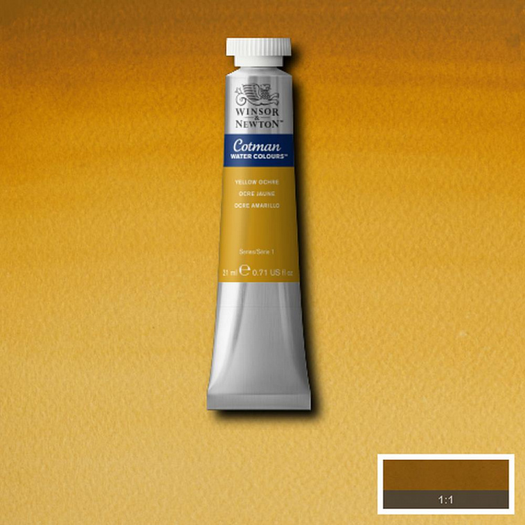 Акварель Winsor&Newton "Cotman" 21 мл Желтая охра 606x758