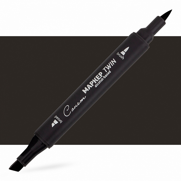 Маркер спиртовой Сонет "TWIN Brush" Теплый серый 9 606x758