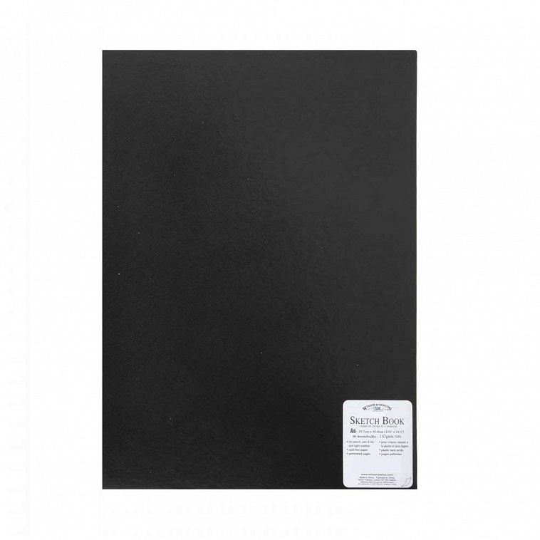 Блокнот для эскизов Winsor&Newton А6 48 л 170 г в твердом переплете   606x758