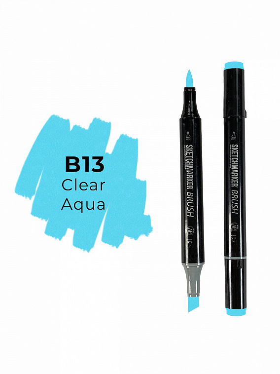 Маркер двухсторонний на спиртовой основе Sketchmarker Brush Цвет Прозрачная вода 606x758