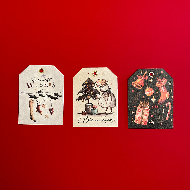 Набор новогодних бирок Mix 5 606x758