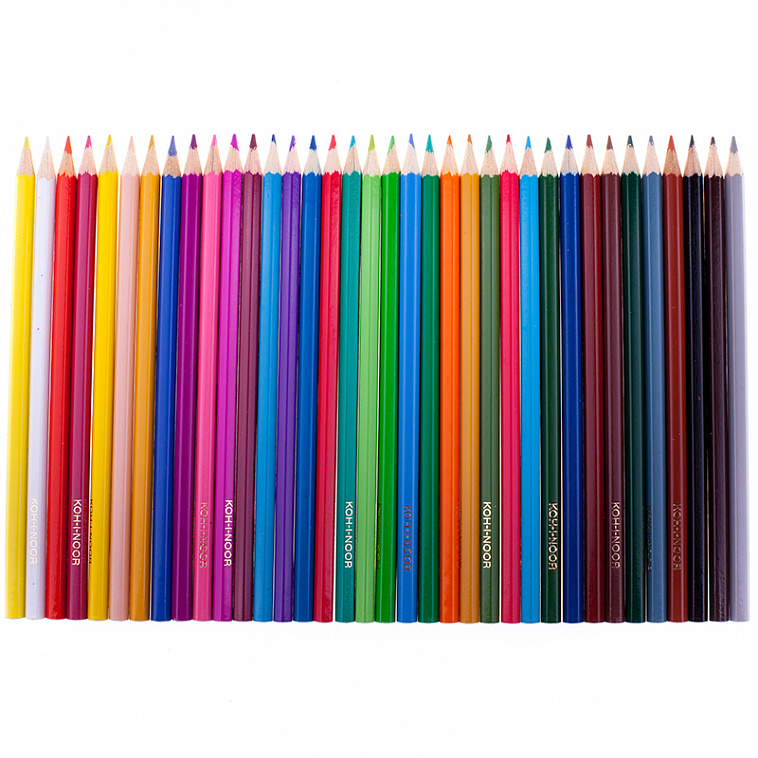 Набор карандашей цветных Koh-I-Noor "Животные" 36 цветов, картон  