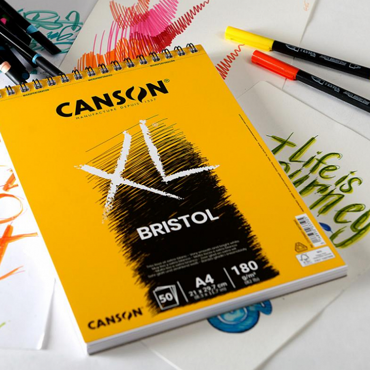 Альбом для графики Canson "Xl Bristol" 50 л 180 г, гладкая