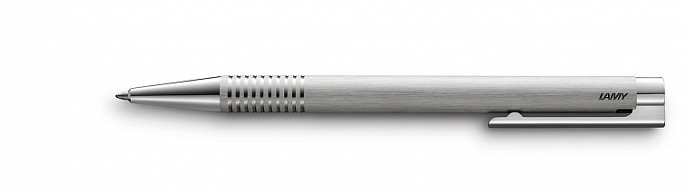 Ручка шариковая LAMY 206 logo, M16 Матовая сталь