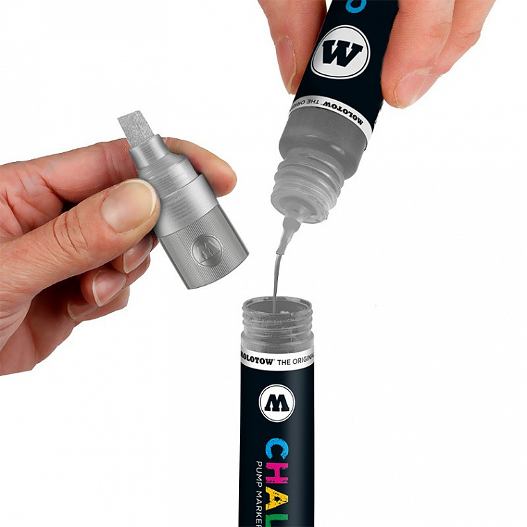 Набор маркеров Molotow "CHALK Marker Basic-Set 2" 15 мм 6 шт 606x758