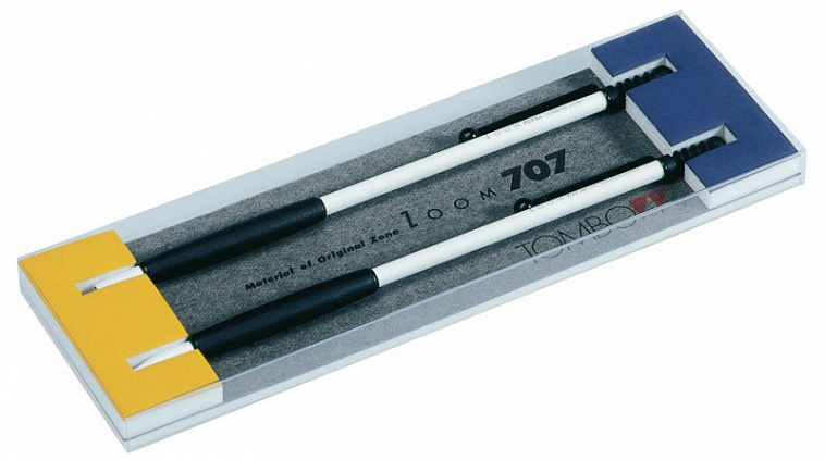 Ручка шариковая + механический карандаш Tombow ZOOM 707  корпус черно-белый