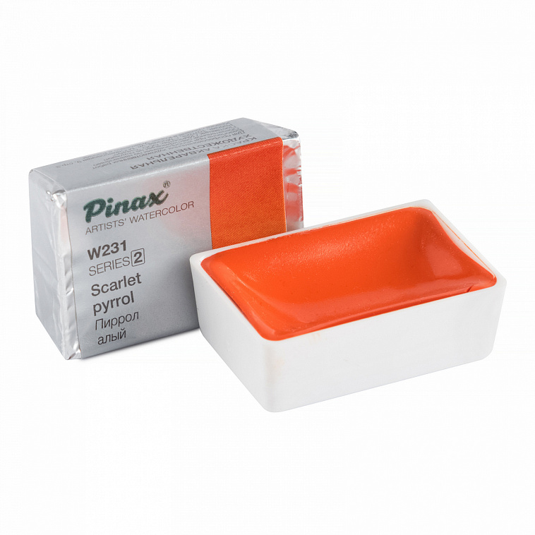 Акварель Pinax кювета 2,5 мл W231 Пиррол Алый 606x758