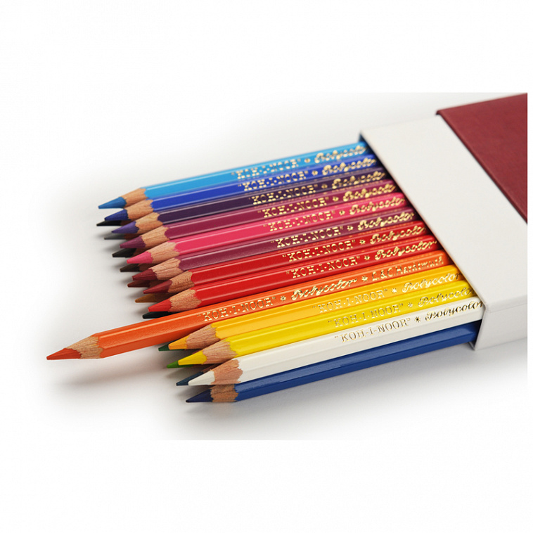 Набор карандашей цветных Koh-I-Noor "Polycolor Retro" 24 шт, пенал-премиум