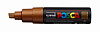 Маркер UNI "POSCA" PC-8K, до 8,0 мм, наконечник скошенный, цвет бронзовый