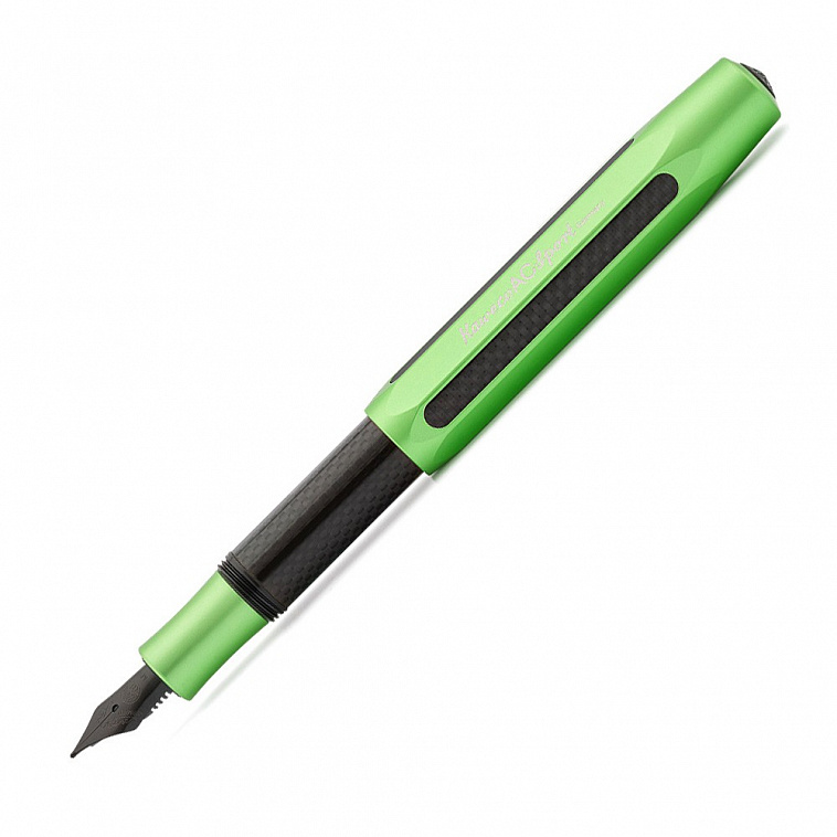 Ручка перьевая Kaweco AC Sport, чернила синие, корпус зеленый