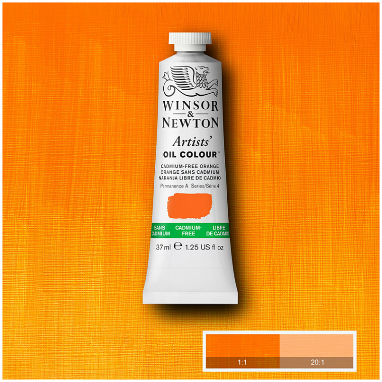 Масло Winsor&Newton "ARTISTS" 37 мл Беcкадмиевый оранжевый 606x758