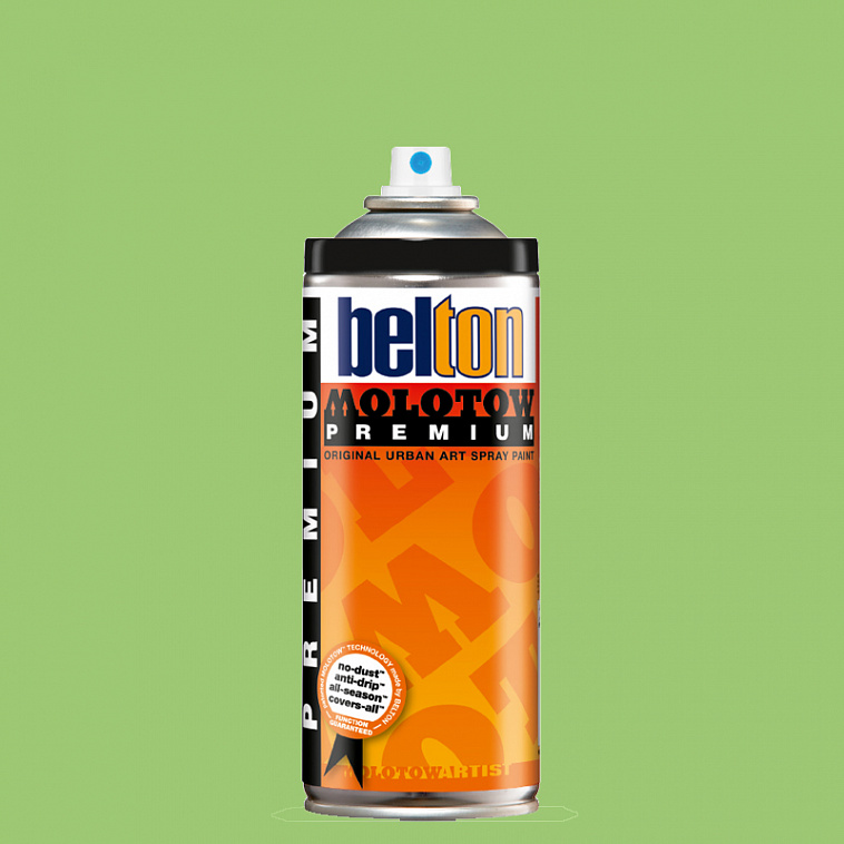 Аэрозольная краска Molotow Premium "belton" 400 мл #155 hippie green 606x758