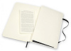 Блокнот в линейку Moleskine "Le Leather" Large 13x21 см 192 стр., обложка мягкая натур. кожа черная 2