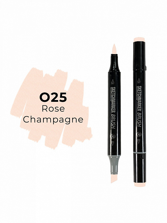 Маркер двухсторонний на спиртовой основе Sketchmarker Brush Цвет Розовое шампанское 606x758