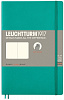 Записная книжка нелинованная Leuchtturm Paperback В6+ 123 стр., мягкая обложка изумрудная
