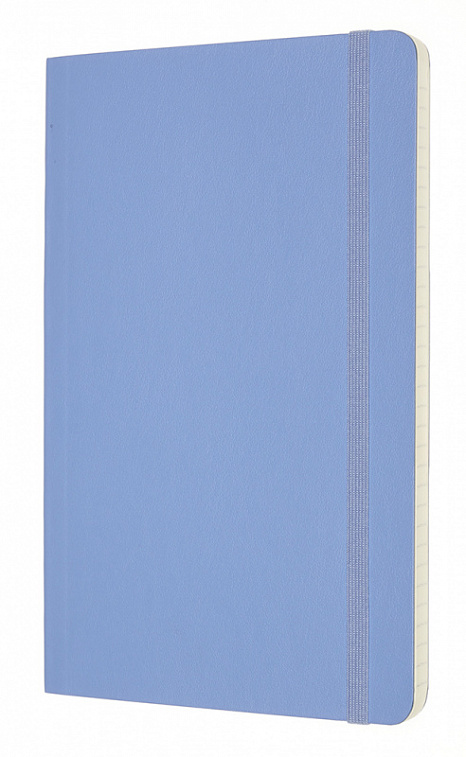 Записная книжка в линейку Moleskine "Classic Soft" Large 13х21 см 192 стр., обложка мягкая голубая г
