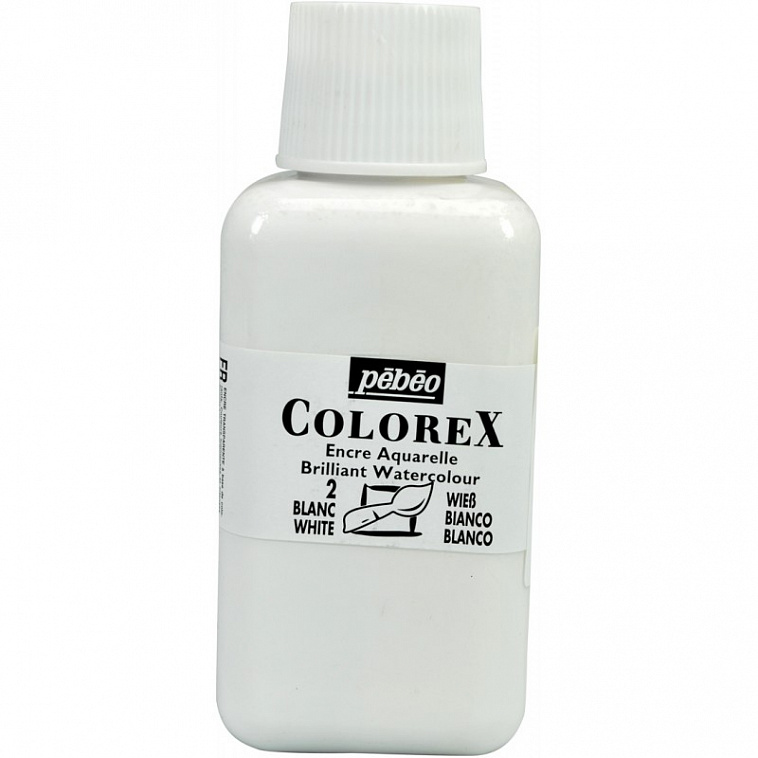 Чернила акварельные Pebeo "Colorex" 250 мл №02 Белый