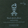 Скетчбук SMLT Authenticbaby 9х9 см 32 л 170 г,черная бумага, твердая обложка 1