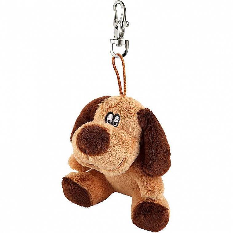 Брелок- Мягкая игрушка "Собака" Mister Christmas, коричневый