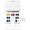 Набор акварели Winsor&Newton "Cotman" 14 мал кювет + кисть в пласт кор  3