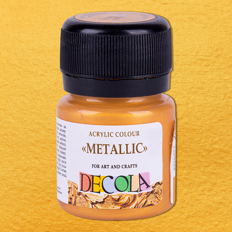 Акрил "Decola" 20 мл металлик Золото майя 606x758