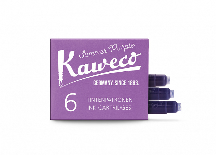 Набор картриджей для перьевых ручек Kaweco 6 шт, Фиолетовый 606x758