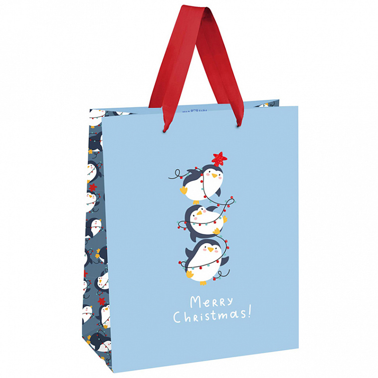 Пакет подарочный MESHU "New Year Party" 18*23*10 см 606x758