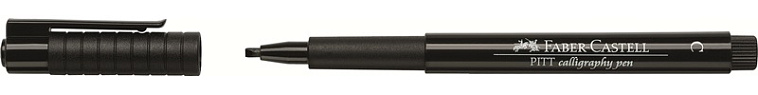 Ручка капиллярная Faber-Castell "Pitt artist pen" С, черный 606x758