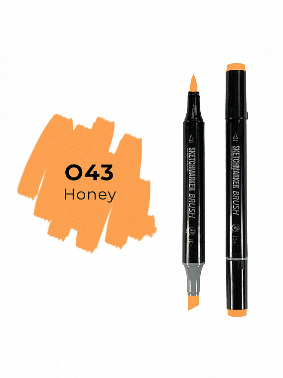 Маркер двухсторонний на спиртовой основе Sketchmarker Brush Цвет Мед 606x758