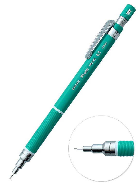 Карандаш механический Penac Protti PRC 0,5мм HB зеленый 606x758
