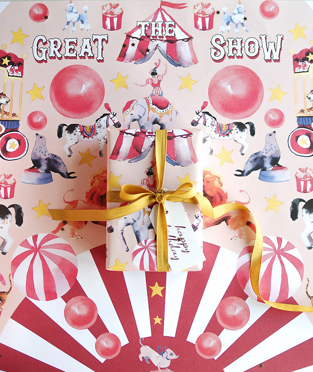 Бумага упаковочная "Circus"  606x758