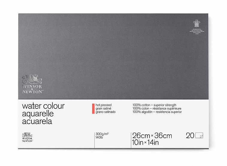 Альбом-склейка для акварели Winsor&Newton "Professional" Сатин 26х36 см 20 л 300 г 606x758