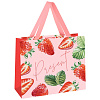 Пакет подарочный MESHU "Strawberry" 23*18*10 см 1