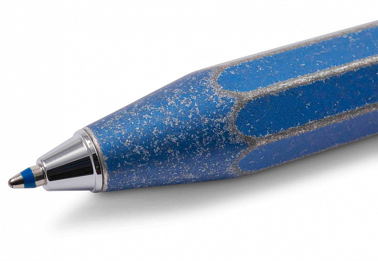 Ручка шариковая KAWECO AL Sport Stonewashed 1,0 мм, корпус синий