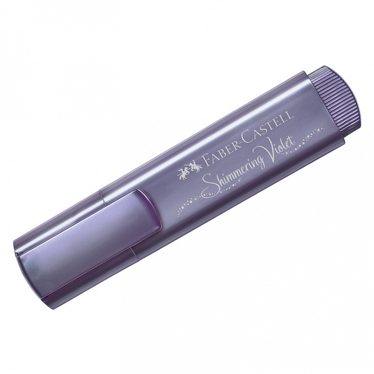 Текстовыделитель Faber-Castell "46 Metallic" 1-5 мм, мерцающий фиолетовый