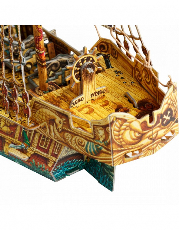 Сборная модель из картона Корабли "Пиратский корабль"